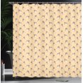thumbnail image 4 of Ambesonne Bird Shower Curtain, Funny Pelicans Illustration, 69"Wx70"L, Pale Peach Cocoa, 4 of 5