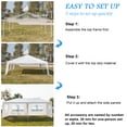 thumbnail image 5 of Canopy Tents, 10' x 20' Outdoor Canopy Party Tent with 4 Sidewalls, Wedding Canopy Tent, Patio Gazebo Tent, Sunshade Shelter, L2211, 5 of 10