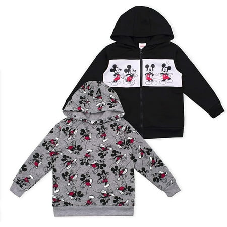 

Disney Boy s 2-Piece Mickey Mouse Zip Up Hooded Jacket and Pullover Hoodie Set