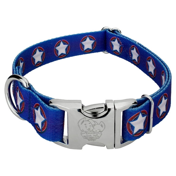 Country Brook Petz® Premium American Stars Dog Collar, Small