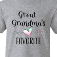 thumbnail image 4 of Inktastic Great Grandmas Favorite- Heart Great Grandchild Youth T-Shirt, 4 of 5