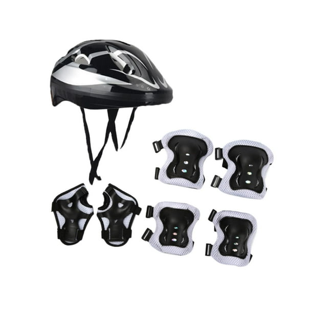 Casco de bicicleta para niños, casco de ciclismo, casco de patineta con absorción de impactos, casco de patinaje Argenta Negra