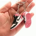 thumbnail image 7 of Nike Air Keychain Black/Pink Mini 3D AJ1 Sneaker Inspired Shoe Keychain, 7 of 7