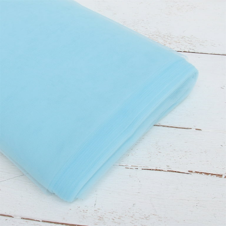 Threadart Premium Soft Tulle Fabric - 20 Yards by 54 Wide - Light Pink