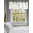 thumbnail image 3 of Valances for Windows Farmhouse Rod Pocket Cafe Window Treatments Valance Curtains for Kitchen Bathroom Laundry Basement Windows 54"x18", 3 of 9