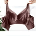 thumbnail image 5 of Cavosen Plus Size Bra Lace Wireless Bras Push Up Solid Stretch Bralettes Wide Straps Breathable Everyday Underwear, 5 of 9