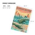 thumbnail image 2 of Lantern Press 1000 Piece Jigsaw Puzzle, Kiawah Island, South Carolina, Vintage Print Press, Alligator, 2 of 5