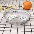 thumbnail image 5 of Tsyware 7" Round Disposable Aluminum Foil Pan Oven-Safe Food Container with Lid, Silver, 15 Piece, 5 of 8