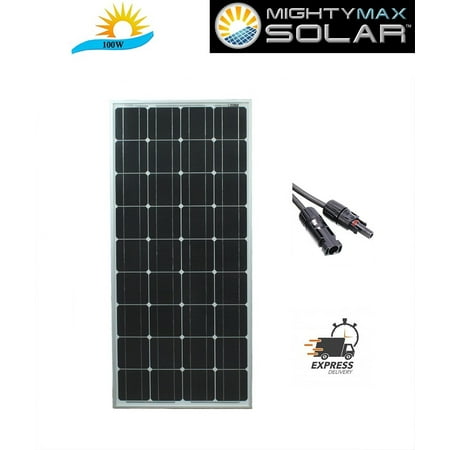 100 Watt 12V Mono Solar Panel RV Camping Boat Dock Battery (Best Rv Solar Setup)