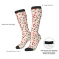 thumbnail image 5 of Bingfone Compression Socks for Women and Men Long Socks for Running Athletic Cycling Nurse-Strawberry And Flowers, 5 of 8