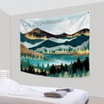 thumbnail image 2 of PBOBRIICH Vintage Green Mountain Tapestry Wall Hanging,Forest Tree Moon Tapestries for Dorm Living Room Bedroom Decor, 2 of 5