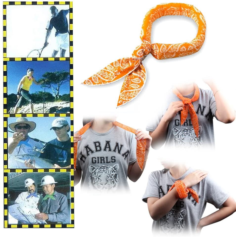 2pcs Cooling Neck Wraps With Insulation Bag - Summer Neck Cooler For Sports, Hiking, Cycling In Hot Weather