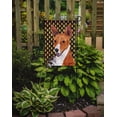 thumbnail image 2 of Basenji Candy Corn Halloween Portrait Garden Flag, 2 of 2