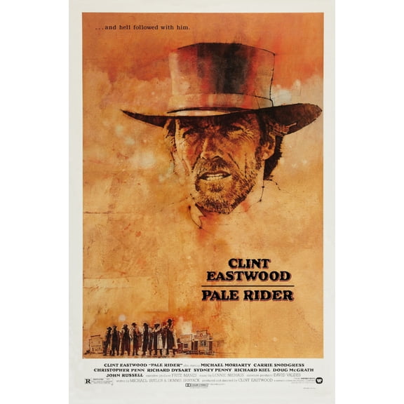 Pale Rider Poster 16x24 Poster Medium Art Poster 16x24 Unframed, Age: Adults, Rectangle Western Graphic
