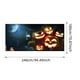 thumbnail image 3 of Póster Con Logotipo De Tela Con Temática De Halloween. Cartel De Fondo Para Colgar Con Calabaza, Murciélago Y Luna, Utilizado Para La Decoración De Fiestas De Halloween., 3 of 4