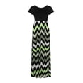 thumbnail image 3 of Robes pour Femmes en Solde à Moins de 15$ Robe Longue Décontractée Sans Manches à Imprimé Géométrique Vert m, 3 of 3