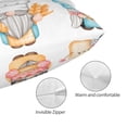 thumbnail image 3 of Naloa Little Chef Gnome Pillow Covers, Throw Pillow Case Cushion Covers,Cushion for Bedroom,Couch,Home-20"x30", 3 of 6