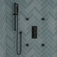thumbnail image 2 of ALFI AB2801-BM 3-Way Thermostatic Valve Shower Mixer Square Knobs, Black Matte, 2 of 5
