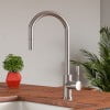 thumbnail image 5 of ALFI brand AB2028-BSS Solid Brushed Stainless Steel Single Hole Pull Down Kitchen Faucet, 5 of 12