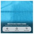 thumbnail image 6 of Folding Lounge Chair with Reclining Back - Light Blue - Portable Beach Chair, Adjustable Patio Chaise, Outdoor Sun Lounger, 6 of 9