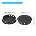 thumbnail image 2 of Uxcell 50mm 2" Plastic Hole Plugs, Flush Type Round Hole Cover Snap in Locking Hole Tube, Black 25Pcs, 2 of 6