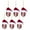 multicolor, variant on 6PCS Football Christmas Ornaments, Holiday Tree Decorations, Sports-Themed Hanging Ornaments, Red Santa Hat Football Pendant, Festive Football Tree Decor for Christmas, Sports Lovers Gift