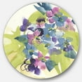 thumbnail image 1 of Designart 'Spring Bouquet I' Art mural traditionnel en métal cercle, 1 of 3