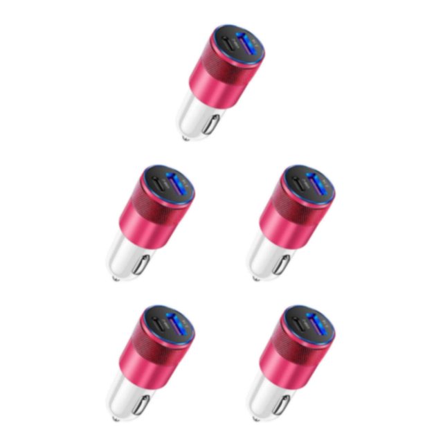 Riwesomey Adaptador de carga para automóvil USB PD Reemplazo 3.1A Carga rápida Teléfono antiflamante Tableta Toma de corriente Accesorios Type2 NO2