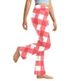 thumbnail image 6 of vokkrv Girls Flare Leggings Kids Bell Bottoms High Waisted Bootcut Yoga Dance Flared Pants Red 3-4 Years, 6 of 7