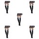 thumbnail image 2 of sweethay Medias de calcetería Calcetines largos iris Raya Pierna Calentador Muslo Alto Juego de rol Accesorios Regalos para fiesta Mascarada Type2 NO2, 2 of 6