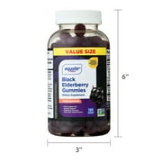Equate Black Elderberry Dietary Supplement Gummies, 50 mg, 120 Count, Compare to Sambucol® Black Elderberry Gummies