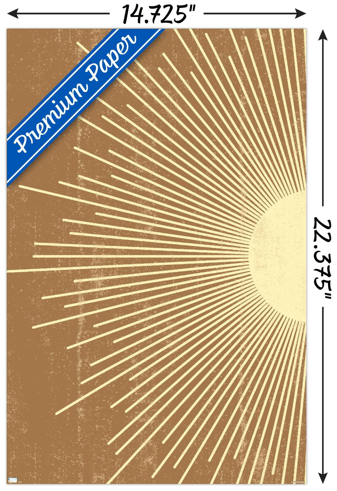 Abstract Sun Wall Poster, 14.725" x 22.375"