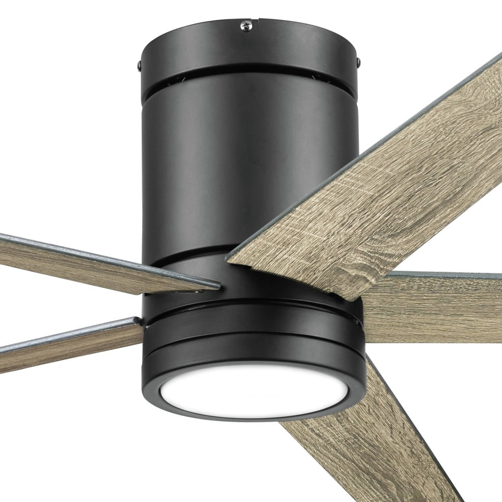 Honeywell Graceshire 52” Ceiling Fan with LED Light and Remote, Matte Black