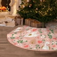 thumbnail image 5 of KLL Christmas Tree Skirt,Party Decorations Farmhouse for Christmas Decorations Holiday Party 36" -Swan And Flowers3, 5 of 6