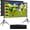 100 inch-ZJ, variant on Outdoor Projector Screen with Stand, 100 inch Indoor Movie Screen 16:9 4K Rear Front Portable Projection Screen, Quick Setup Foldable Travel  Theater Screen with Carry Bag for Backyard Camping