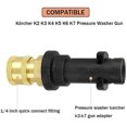 thumbnail image 2 of Adaptador para pistola de hidrolavadora con conexión rápida hembra de 1/4'' compatible con hidrolavadoras de la serie K K2, K3, K4, K5, K6 y K7., 2 of 4