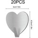 thumbnail image 2 of Ganchos adhesivos en forma de corazón SSuperp, 20 piezas, resistentes, impermeables, para utensilios, llaves, 2 of 5