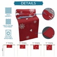 thumbnail image 6 of Christmas Red Table Runner 108 Inches Long Farmhouse Dress Scarves, Cute Gnomes Xmas Winter Snowflakes Dining Tablerunner for Coffee Table/Kitchen Island/Party Décor, 13" x 108", 6 of 8
