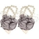 thumbnail image 1 of 2 pulseras de flores con ramilletes de perlas para boda, 1 of 8