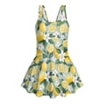 thumbnail image 4 of Tutolipy Lemons Pattern Girls Beach Swimsuit, Stretchy Sleeveless Bathing Suit for Teen Girls Kids, Sleeveless Bodysuit Design Childrens Swimwear Size 8-9 Years, 4 of 8