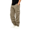 thumbnail image 2 of GSPCLAM Mens Cargo Pants Outdoor Camping Walking Casual Pants Straight Leg, Lightweight, Multi-Pocket Loose Fit Pants Taupe M, 2 of 5