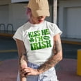 thumbnail image 2 of Kiss Me I'm Irish, Heather Grey T-Shirt, 3XL, 2 of 5