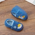 thumbnail image 5 of Little Boys Cozy Animal Themed Closed Back Slippers Winter Warm Shoes Kids Indoor Outdoor Soft Sole Non, 5 of 5