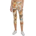 thumbnail image 1 of Calvin Klein Leggings Courts Imprimés pour Femmes, Or, Petit, 1 of 3