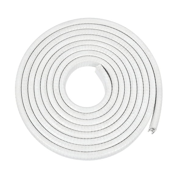 Unique Bargains Edge Trim U Seal Extrusion White U Channel Edge Protector PVC Plastic w Iron Sheet Fits 3/64''-9/64'' Edge 10Ft/3Meter