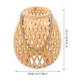 thumbnail image 2 of GETAJGHSD Rustic Lamp Shade Woven Lamp Cover Beige 1Set Home Decor Outdoor Activities Festive Occasions, 2 of 8