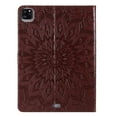 thumbnail image 3 of iPad Pro 12.9 inch 4th Generation 2020 & 2018 Case, Dteck Slim Fit Embossed Flower Pattern PU Leather Folio Stand Case with Card Holders Cover, Brown Flower, 3 of 5