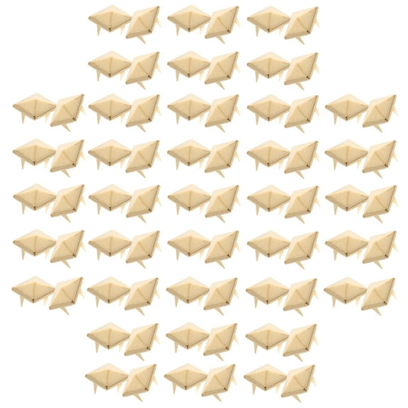 unbranded 100pcs Clothing Spike Studs Decorative Rivets Square Claw Studs Dressmaking Claw Nails