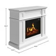 thumbnail image 3 of Northwest Corner TV Stand with Electric Fireplace Fits 55-Inch TVs (White), 3 of 12