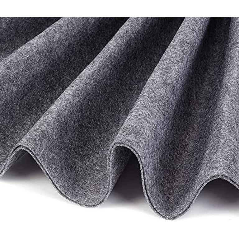NOBRAND 10ft 15.75 inch Wide Black Felt Roll Craft Felt Nonwoven Fabric Sheets(0.9mm Thick) Great Felt for Crafts Patchwork Sewing Costumes, Size